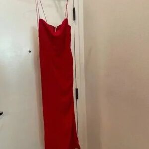 Reformation kourtney dress cherry red NWT